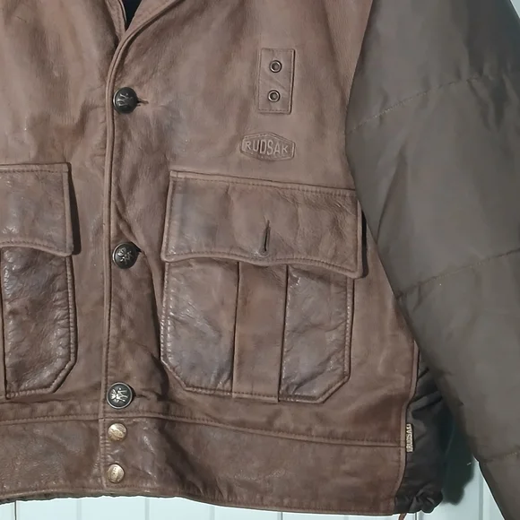 Vintage Rudsak Mixmedia leather puffer coat - Picture 4 of 14